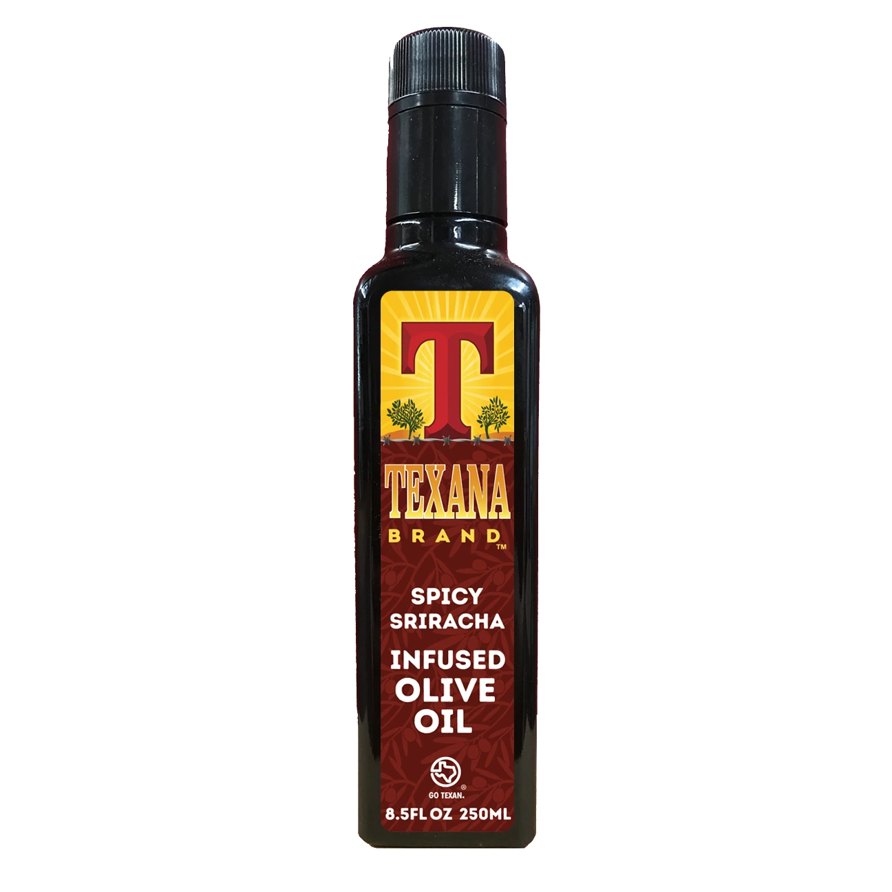 Texana Brand Spicy Sriracha Infused Olive Oil, 250ml (8.5fl oz)