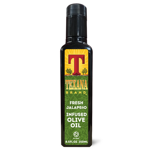 Texana Brand Fresh Jalapeno Infused Olive Oil, 250ml (8.5fl oz)