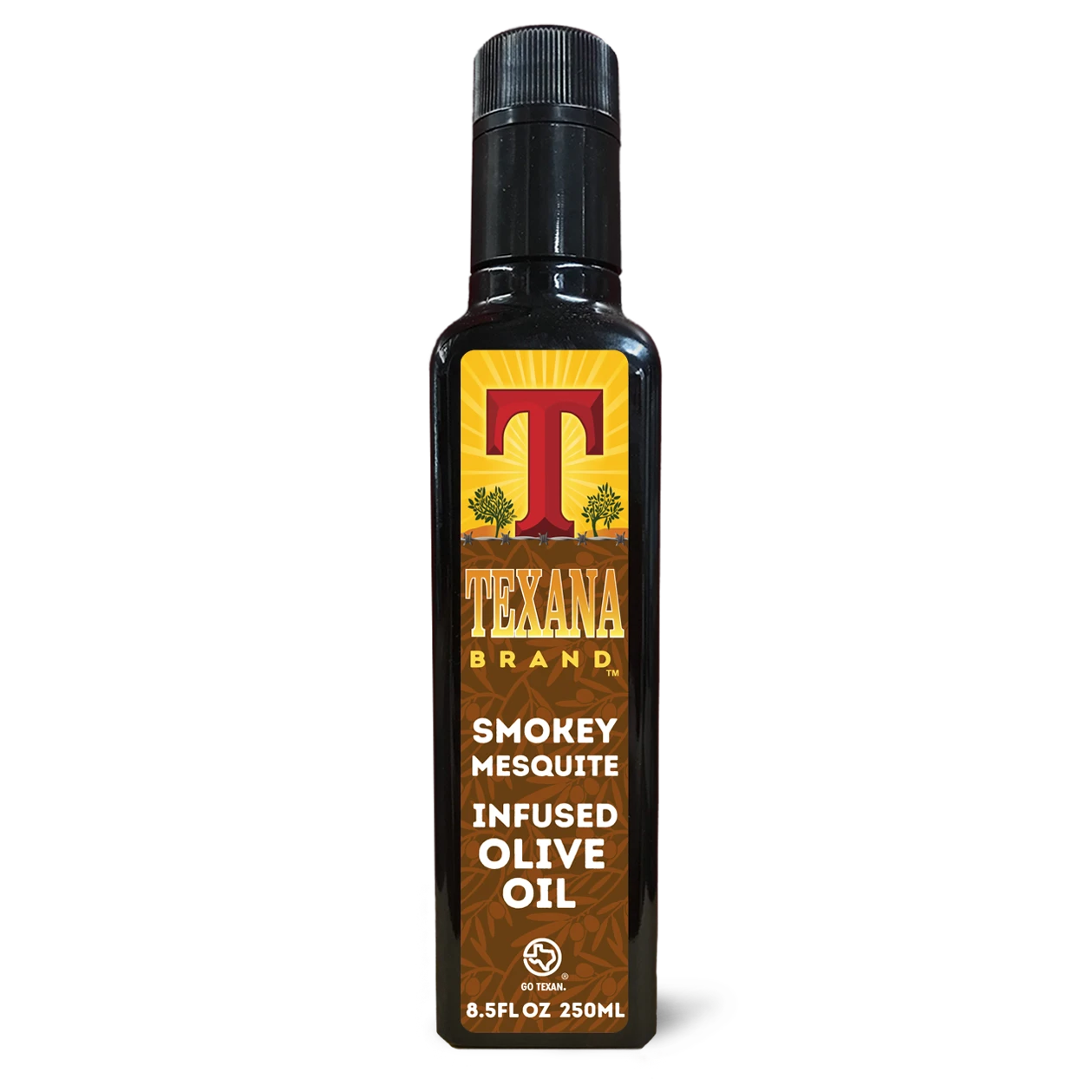 Texana Brand Smokey Mesquite Infused Olive Oil, 250ml (8.5fl oz)