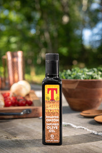 250ml eco friendly non gmo vegan gluten free Texana Brands Infused Oil Roasted Onion Olive Oil