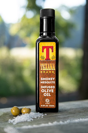 Choose Texana Brands’ Smokey Mesquite Infused Olive Oil for Authentic Texas Flavor