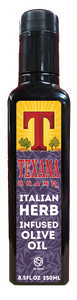 Texana Brand Italian Herb Infused Olive Oil, 250ml (8.5fl oz)