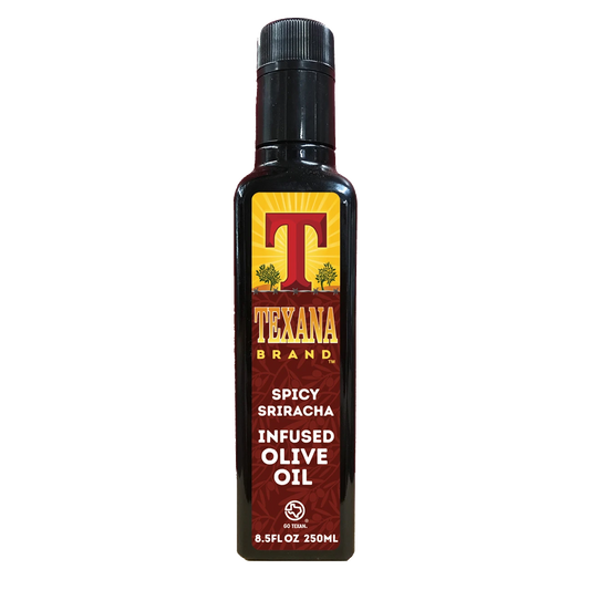 Texana Brand Spicy Sriracha Infused Olive Oil, 250ml (8.5fl oz)