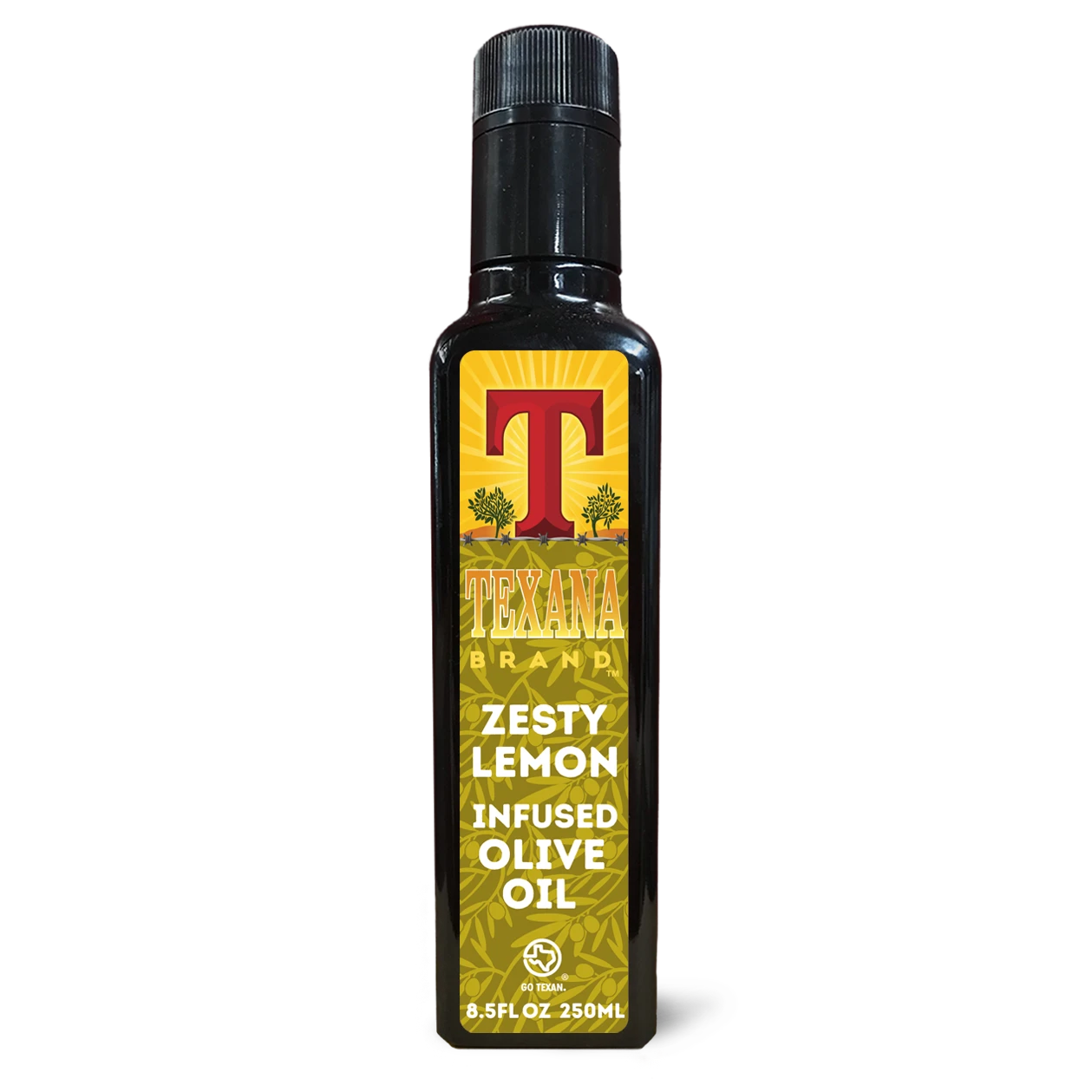 Texana Brand Zesty Lemon Infused Olive Oil, 250ml (8.5fl oz)