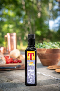 250ml eco friendly non gmo vegan gluten free Texana Brands Infused Oil Roasted Garlic Olive Oil Best Seller