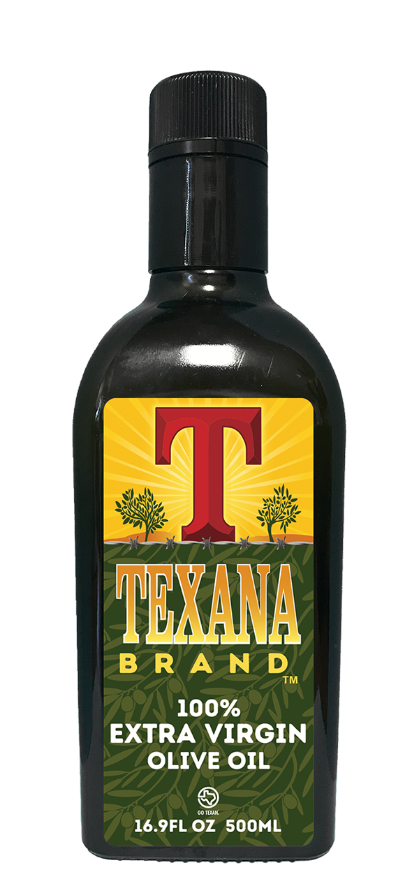 500ml eco friendly non gmo vegan gluten free Texana Brands Extra Virgin Olive Oil