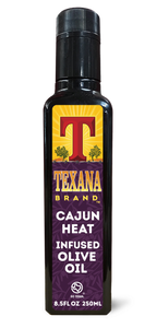 250ml eco friendly non gmo vegan gluten free Texana Brands Infused Cajun Heat Olive Oil